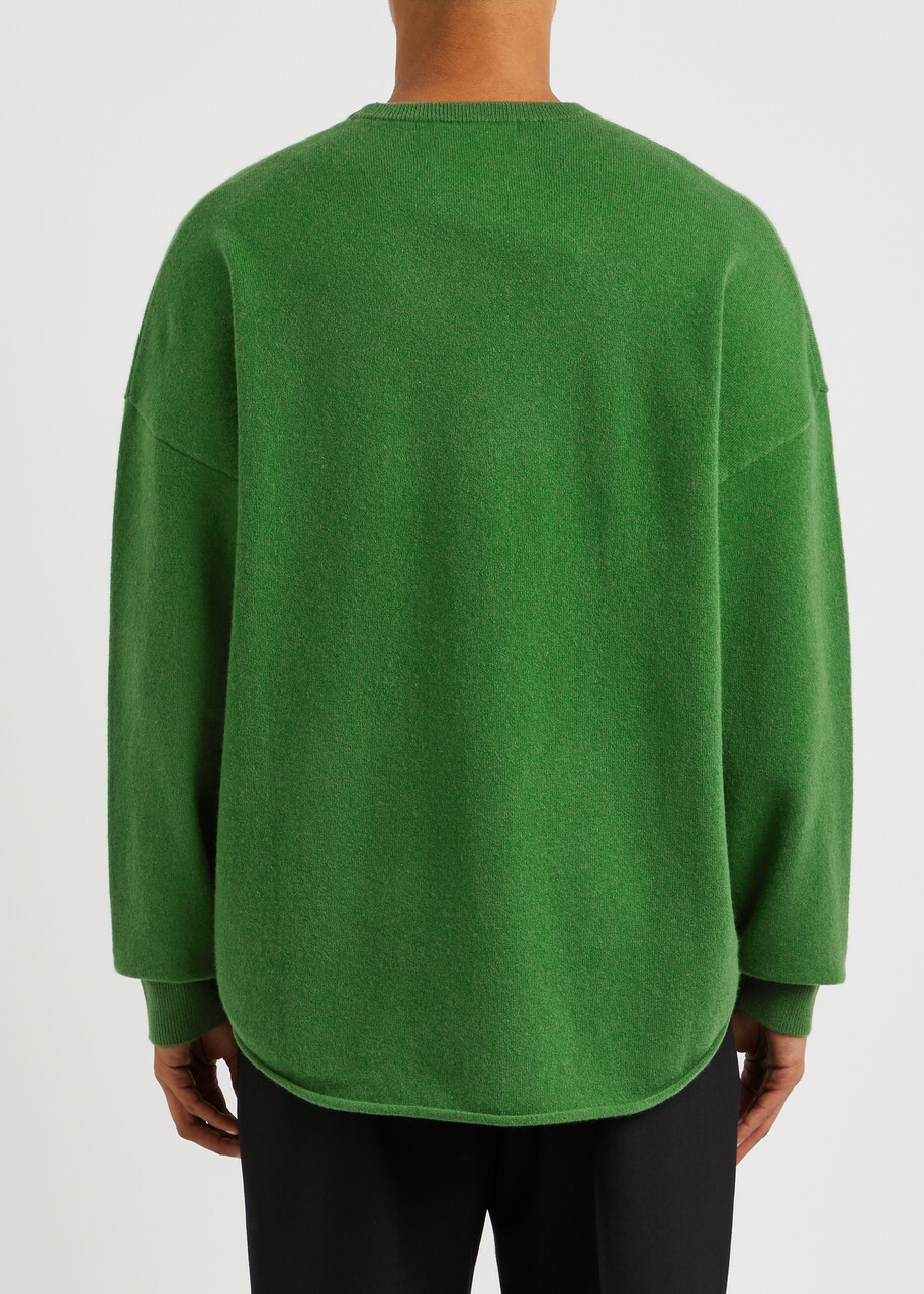 Extreme Cashmere N°53 Crew Hop Cashmere-blend Jumper - Green - One Size