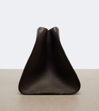 The Row Peggy leather clutch
