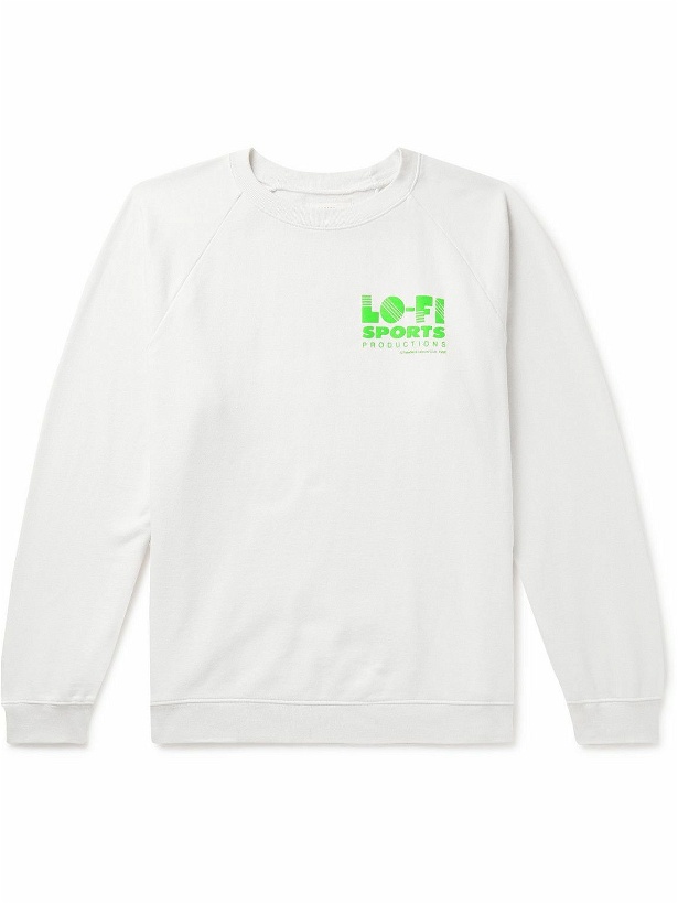 Photo: Pasadena Leisure Club - Lo-Fi Logo-Print Cotton-Jersey Sweatshirt - White