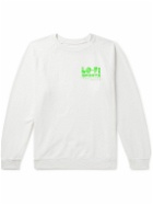 Pasadena Leisure Club - Lo-Fi Logo-Print Cotton-Jersey Sweatshirt - White