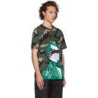 Valentino Green Undercover Edition V Face UFO Print T-Shirt