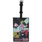 Boss Multicolor Jeremyville Edition Leather Graphic Luggage Tag