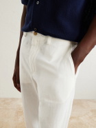 Polo Ralph Lauren - Straight-Leg Cotton and Linen Blend Woven Trousers - White