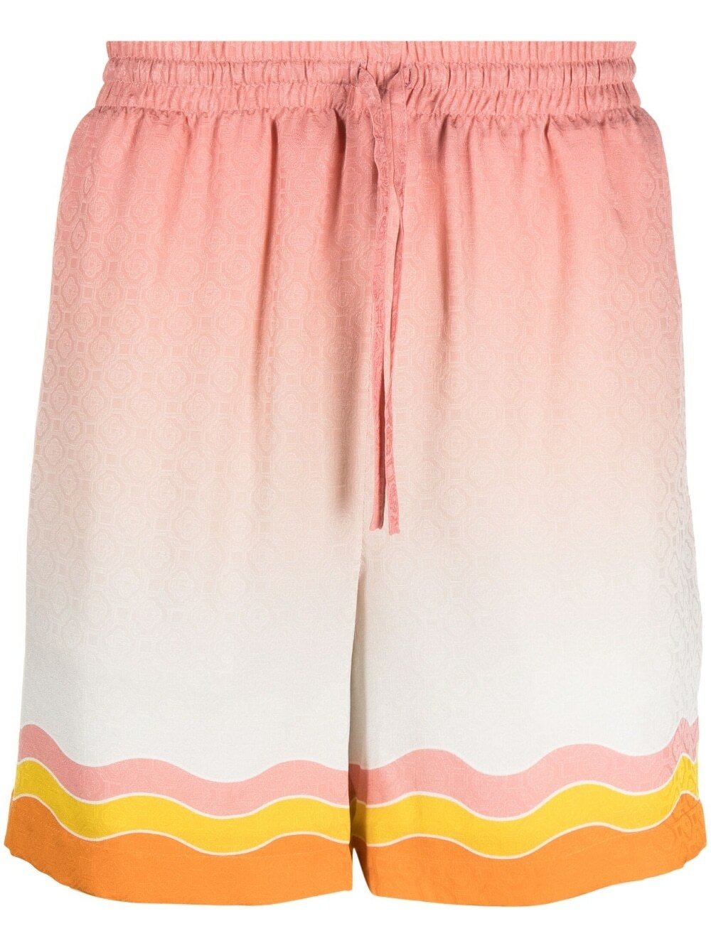 CASABLANCA - Printed Drawstring Silk Shorts