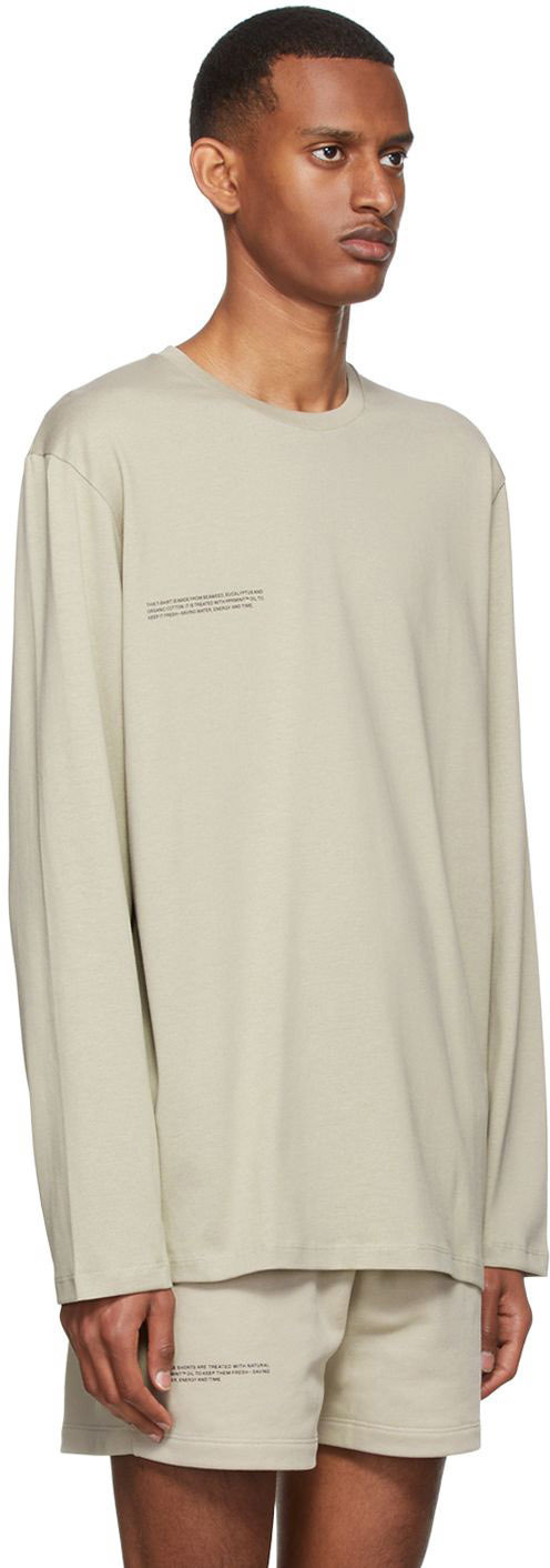 PANGAIA Taupe Organic Cotton T-Shirt