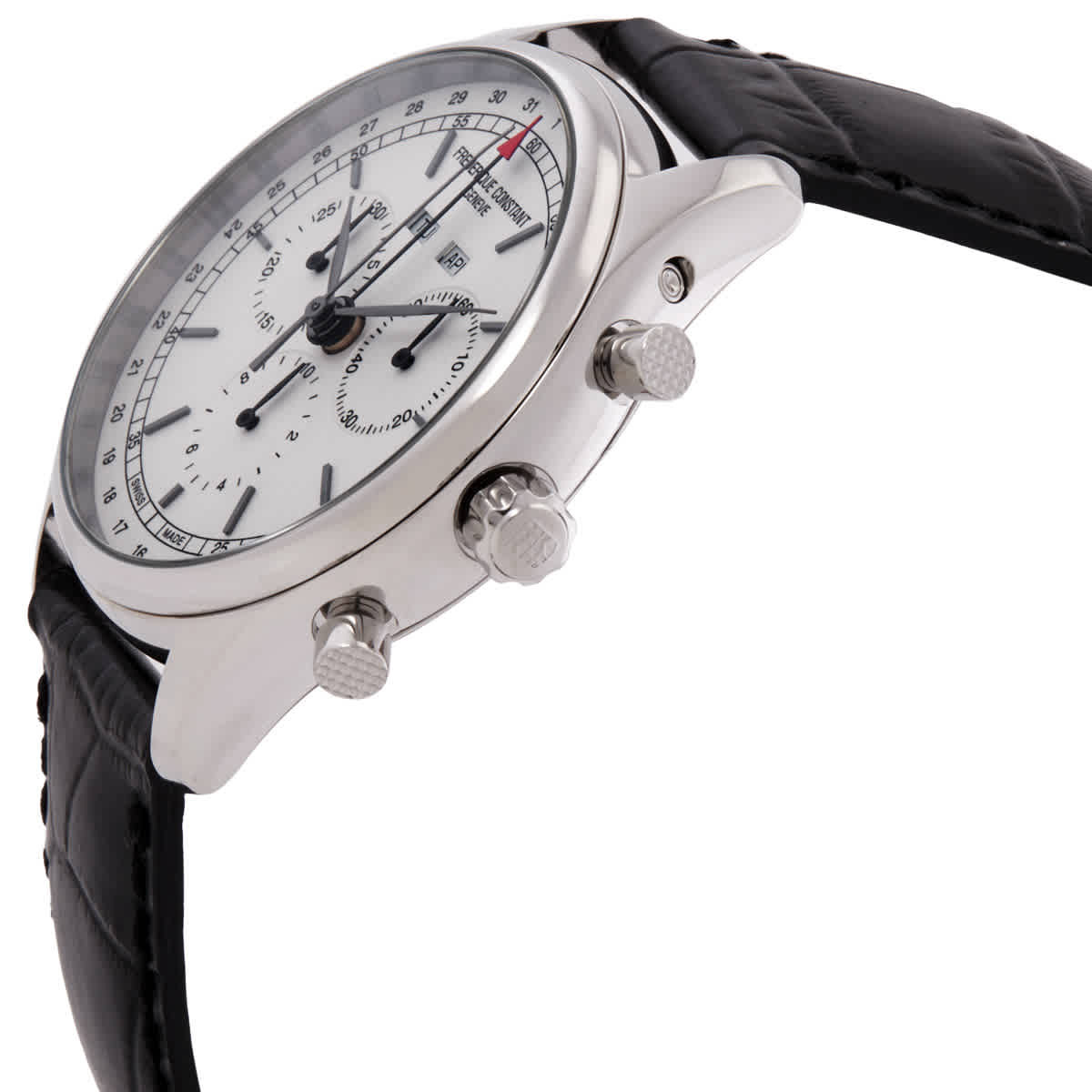 Frederique Constant Classics Chronograph Quartz White Dial Mens Watch FC-296SW5B6