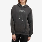 Off-White Women's Scissor Arrow Regular Hoodie in Washed Black