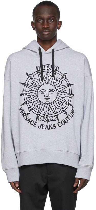 Photo: Versace Jeans Couture Grey Sunflower Garland Hoodie