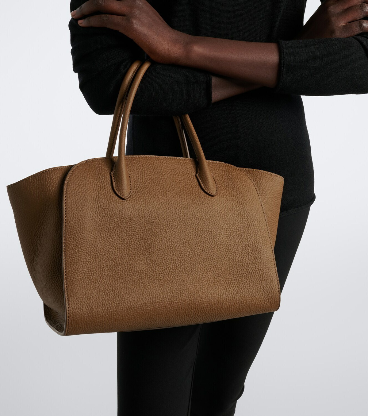 The Row Marlo 12 leather tote bag