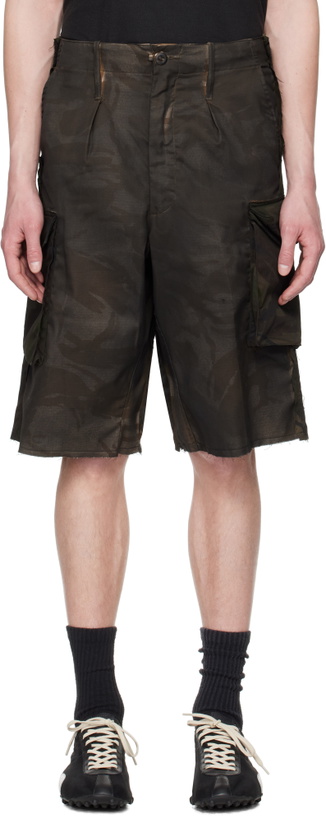 Photo: Prototypes Khaki New Overdyed Camo Shorts