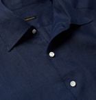 Rubinacci - Linen Shirt - Navy