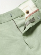 Paul Smith - Slim-Fit Cotton and Linen-Blend Shorts - Green
