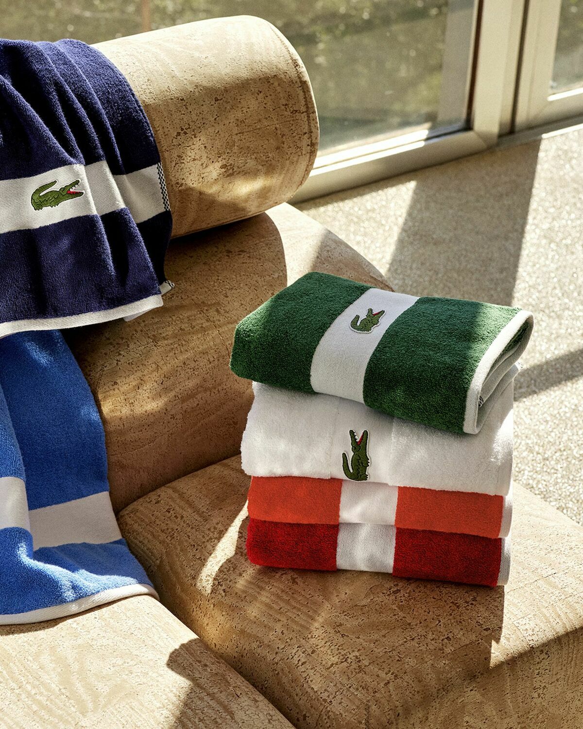 Lacoste Lcasual Towel 55 C Mx100 Cm Red Bathing