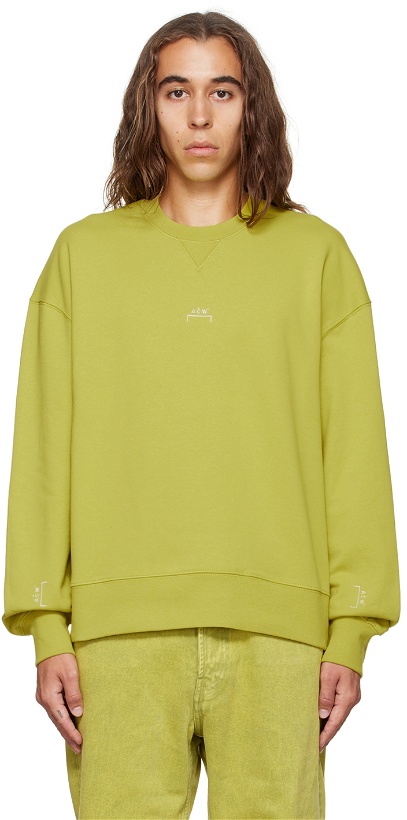 Photo: A-COLD-WALL* Yellow Embroidered Sweatshirt