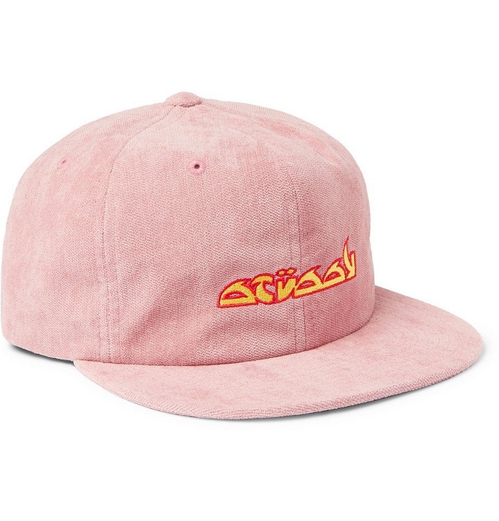 Photo: Stüssy - Logo-Embroidered Velvet Baseball Cap - Pink