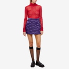 Daniëlle Cathari Women's x Woolrich Quilted Mini Skirt in Dark Violet
