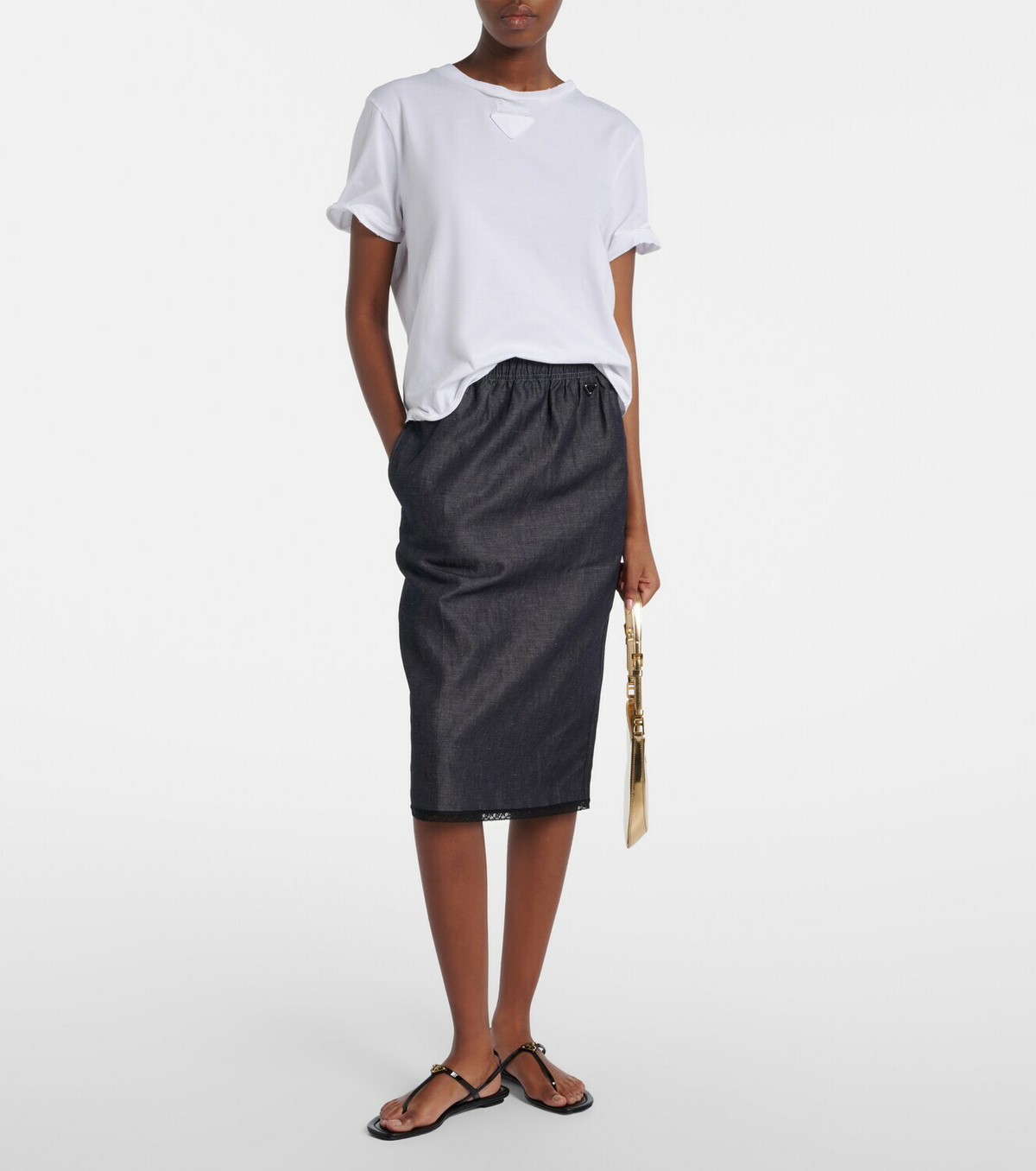 Prada Patent leather thong sandals