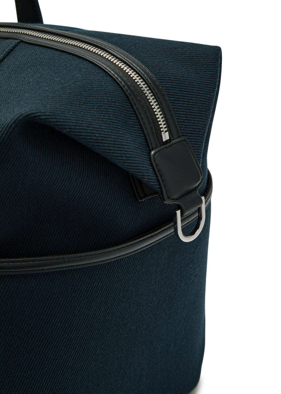 Boss Dakkar Leather-trim Canvas Holdall bag - Navy - One Size