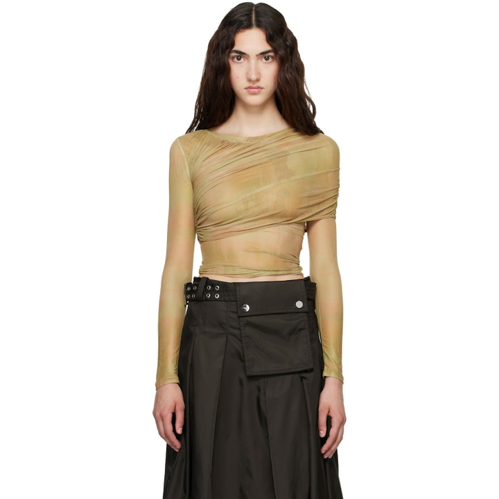 Photo: Collina Strada Khaki Wrapped Cardio Crew T-shirt
