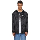Baja East Black Nylon Thriving Logo Track Jacket