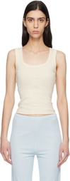 FLORE FLORE Off-White Hillie Tank Top