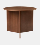 Hay Slit Small walnut side table