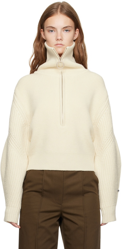 Photo: Recto Off-White Half-Zip Polo