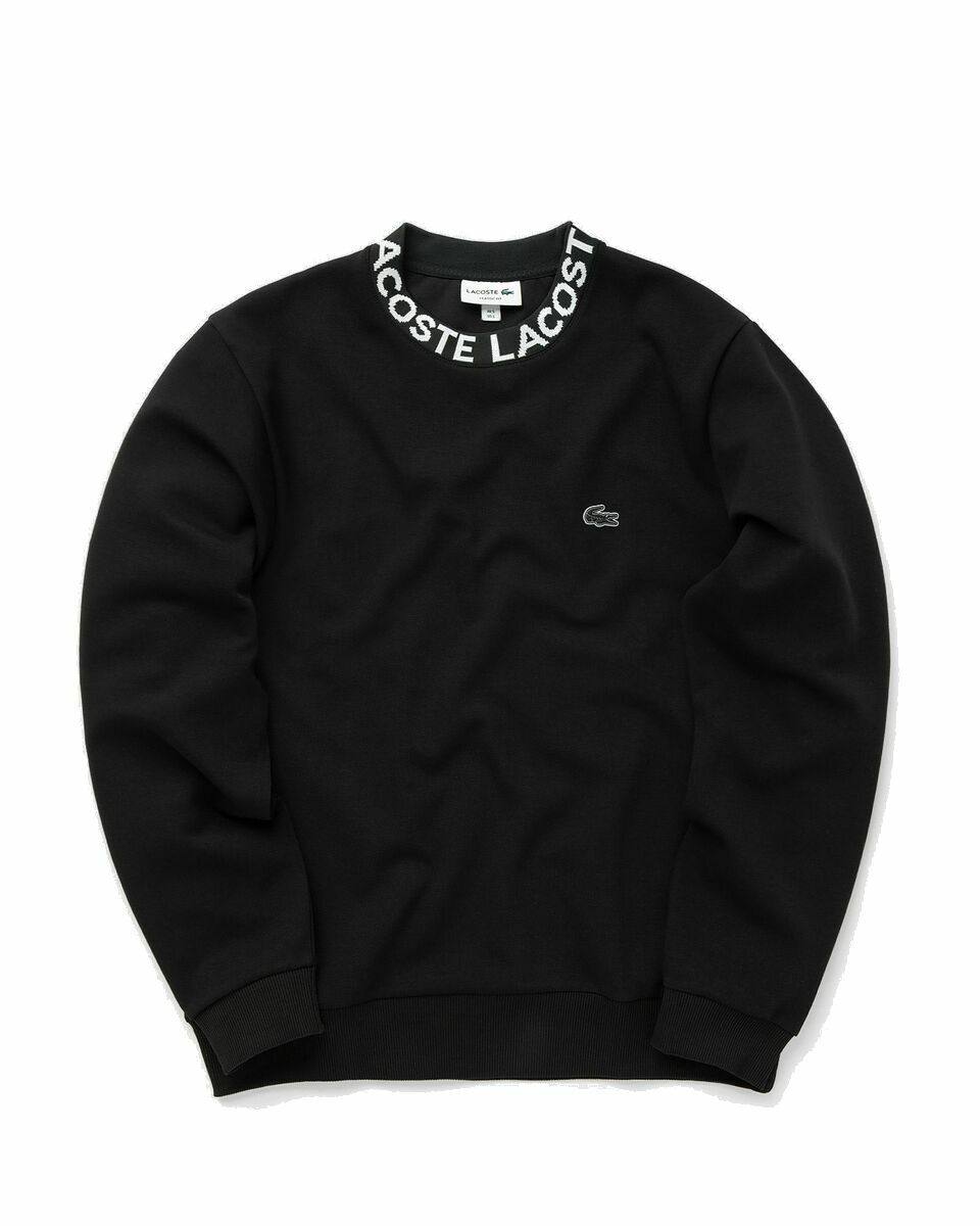 Photo: Lacoste Sweatshirts Black - Mens - Sweatshirts