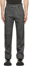 We11done Wool Straight-Fit Cuffed Trousers