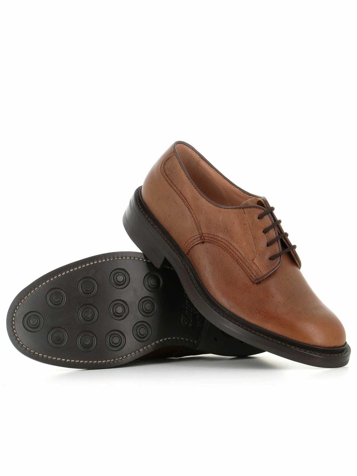 Tricker's Men's Commando Sole Ilkley Derby Brogue in Black