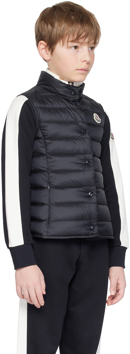 Moncler Enfant Kids Navy Liane Down Vest