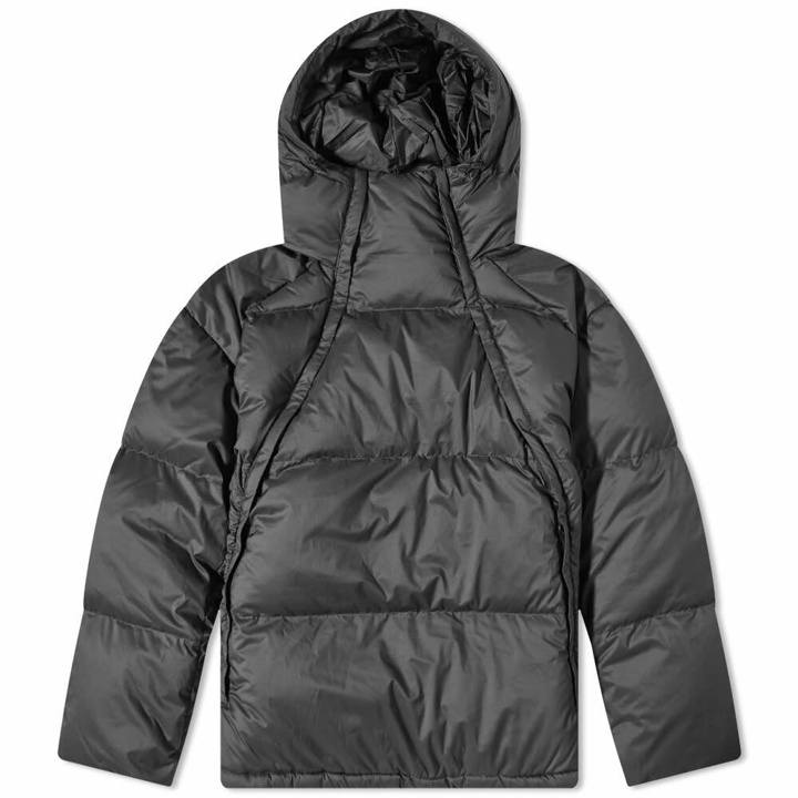 Photo: Snow Peak Men's Recycled Light Down Pullover Jacket in Black
