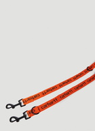 Script Dog Leash And Collar in Orange