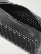 Balenciaga - Car Logo-Print Embossed Full-Grain Leather Wash Bag