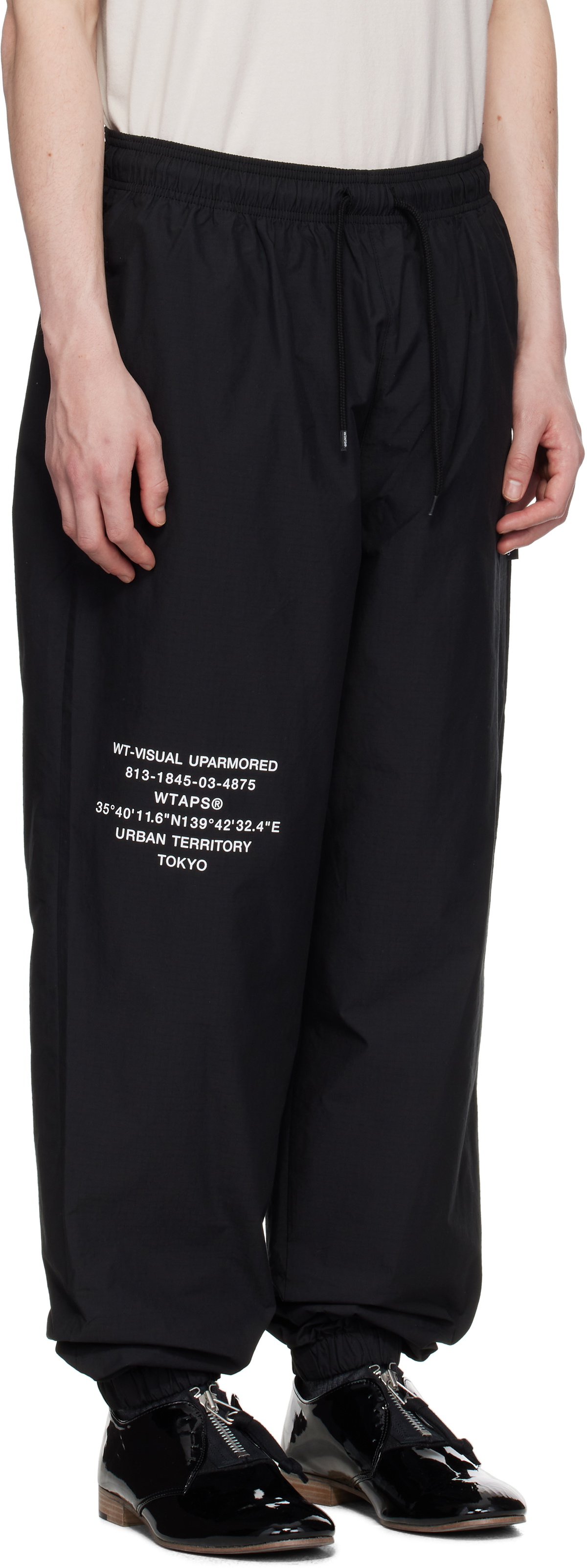 WTAPS Black SPST2002 Lounge Pants