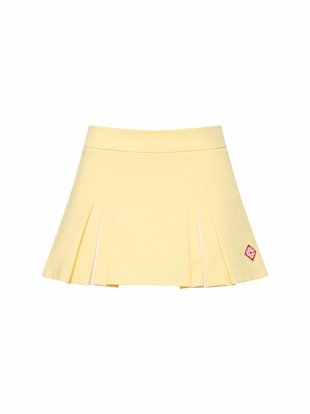 Photo: CASABLANCA - Stretch Twill Pleated Mini Skirt