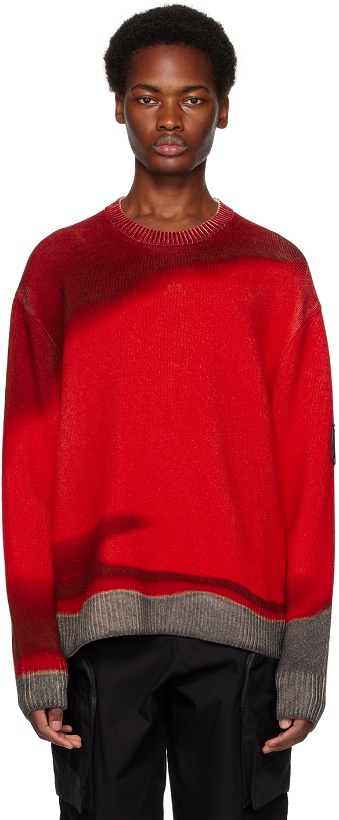 Photo: A-COLD-WALL* Red Gradient Sweater