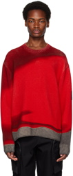 A-COLD-WALL* Red Gradient Sweater