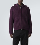 Our Legacy Level ribbed-knit wool zip-up hoodie
