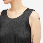 Pleats Please Issey Miyake Women's Basics Pleats Vest in Black