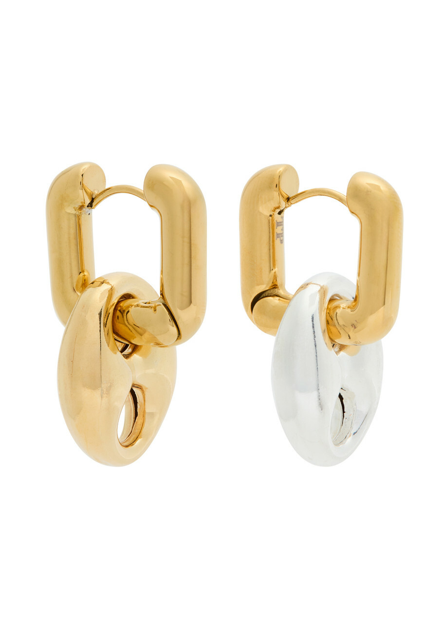 Timeless Pearly Léonie Mismatched 24kt Gold-plated Hoop Earrings - One Size