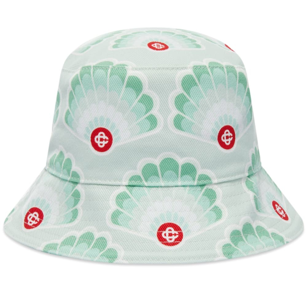 Casablanca Blue Denim Monogram Bucket Hat Casablanca