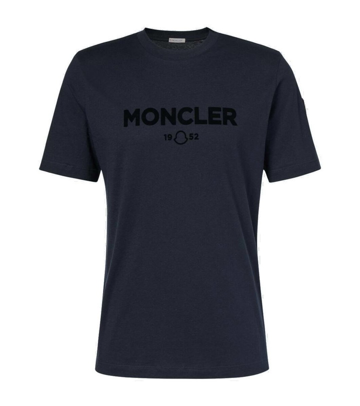 Photo: Moncler Logo cotton and cashmere T-shirt