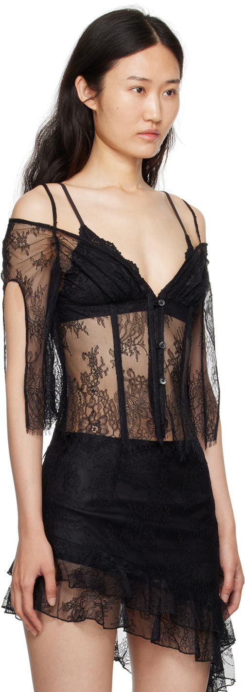 KIM SHUI SSENSE Exclusive Black Blouse