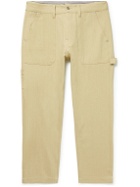 Malbon Golf - Bon Straight-Leg Cotton-Drill Golf Trousers - Neutrals