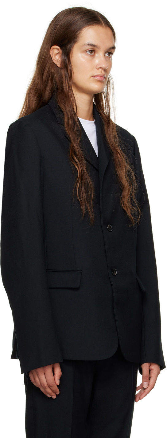 Sofie D'Hoore Black Notched Lapel Blazer