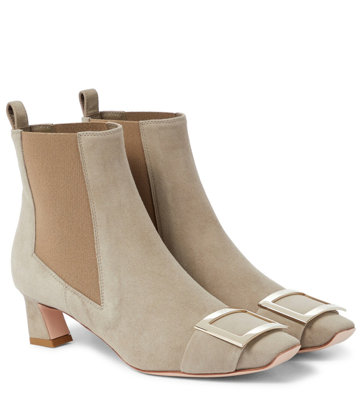 Roger Vivier Chelsea Trompette suede ankle boots