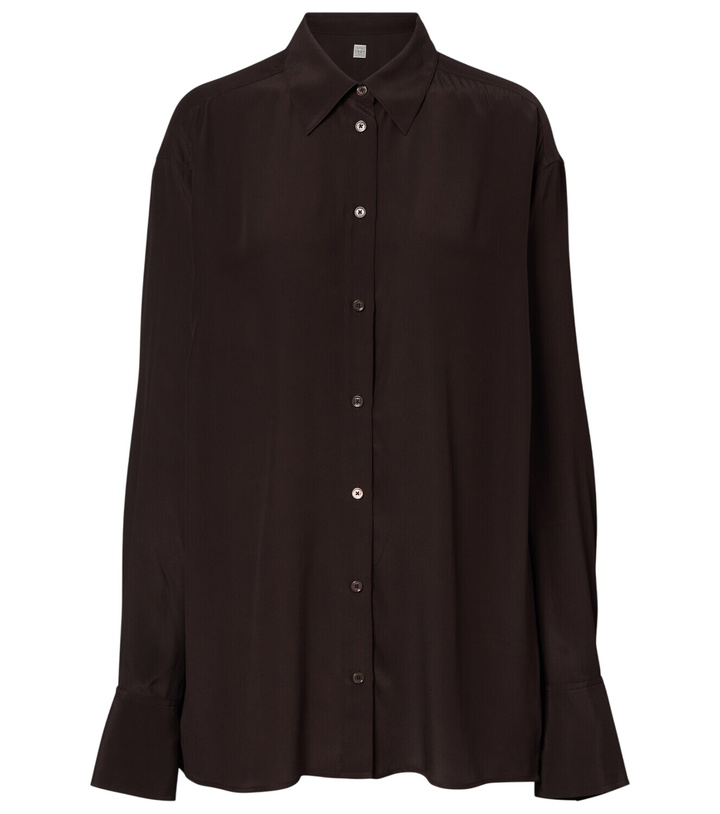 Photo: Toteme Silk crêpe shirt