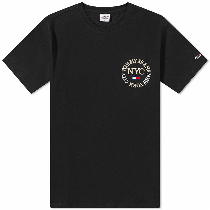 Photo: Tommy Jeans Men's Timeless Circle T-Shirt in Black