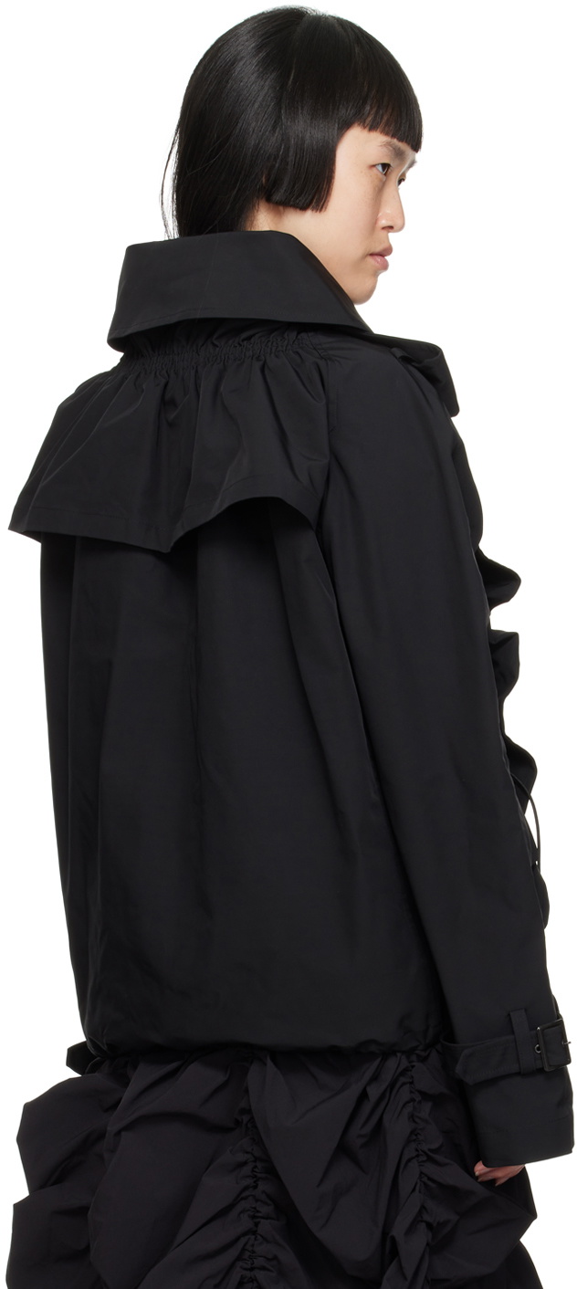 Junya Watanabe Black Ruched Jacket Junya Watanabe